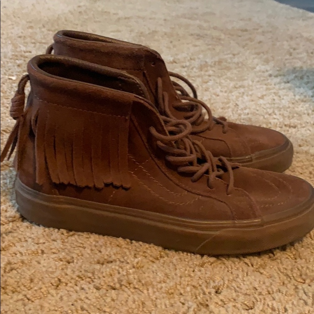 Like new vans with fringe size 6 women’s